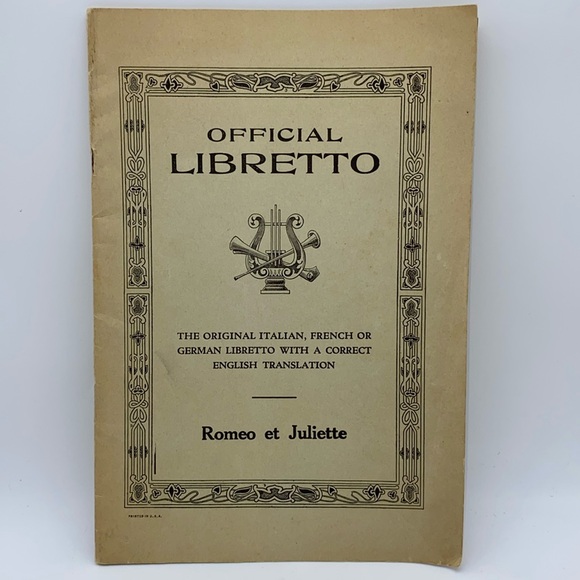 Official Libretto Romeo et Juliette Metropolitan Opera House French English - Picture 1 of 6